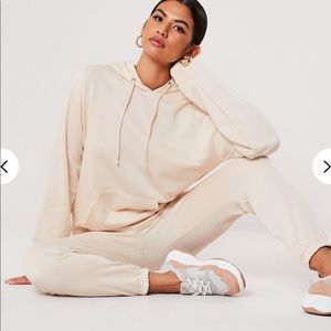 Missguided petite stone hoodie and joggers